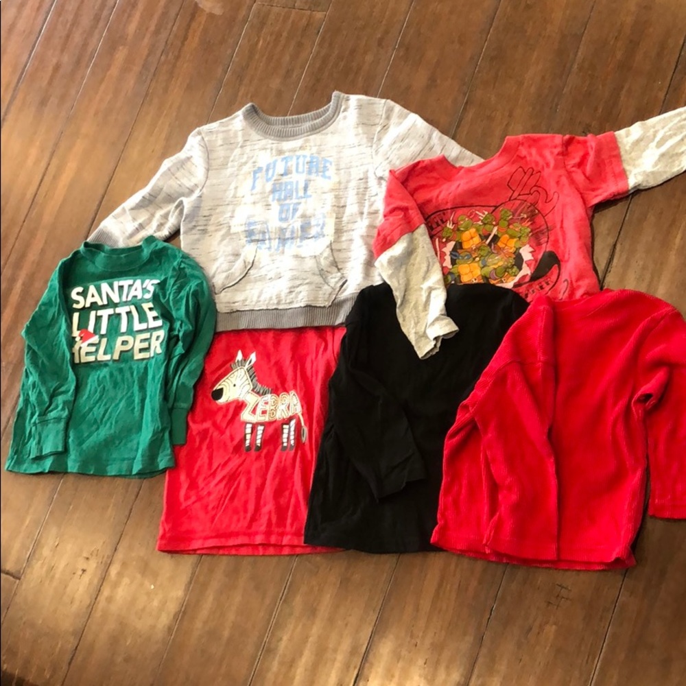 18 month lot of long sleeve shirts